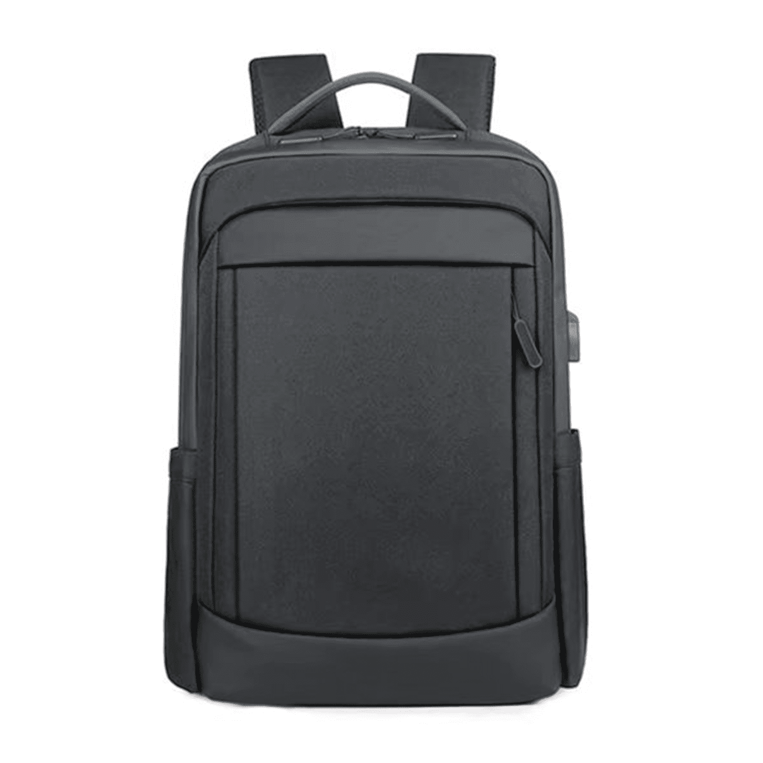 Σακίδιο laptop 15,6" από αδιάβροχο υλικό, με θύρα USB - σκούρο γκρι