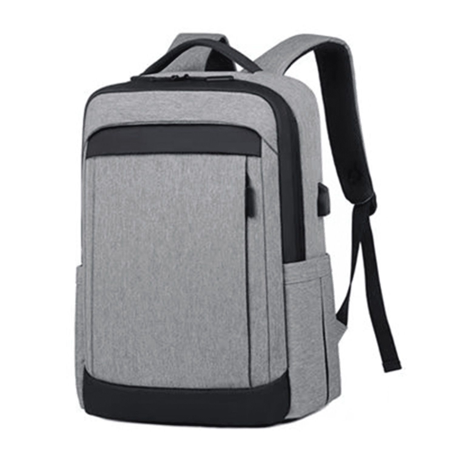 Σακίδιο laptop 15,6" από αδιάβροχο υλικό, με θύρα USB - Γκρι