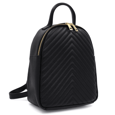 Rucsac din piele pentru damă Valerina - negru