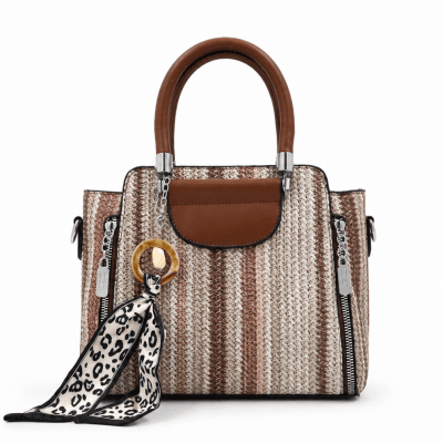 Γυναικεία τσάντα με φουλάρι - Σάπιο μήλο