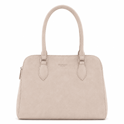 Diana & Co - Γυναικεία τσάντα από σουέτ με τρεις θήκες - Μπεζ