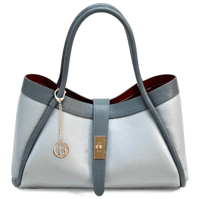 Γυναικεία τσάντα από γνήσιο δέρμα Madison – Μπλε