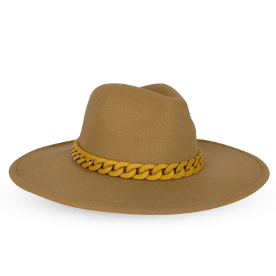 Γυναικείο καπέλο "Fedora" – καφέ