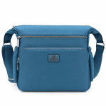 Μεγάλη γυναικεία τσάντα από ύφασμα – Γκρι