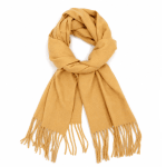Diana & Co – Απαλό γυναικείο κασκόλ με μαλλί - Καφέ