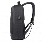 Σακίδιο laptop 15,6" από αδιάβροχο υλικό, με θύρα USB - Γκρι