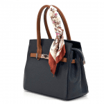 Πολυτελής τσάντα από γνήσιο δέρμα – Κεραμιδί καφέ