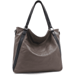 Μεγάλη γυναικεία τσάντα ώμου τύπου σακούλα Melissa – μπλε