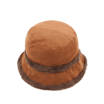 Γυναικείο χειμερινό καπέλο cloche με γούνα – Γκρι