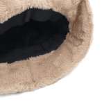 Γυναικείο χειμερινό καπέλο cloche με γούνα – Γκρι