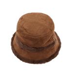 Γυναικείο χειμερινό καπέλο cloche με γούνα – Γκρι