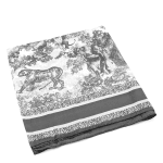 Γυναικείο φουλάρι με jungle print – Γκρι