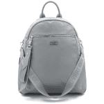2 σε 1 - Τσάντα και σακίδιο πλάτης από ύφασμα – Γκρι