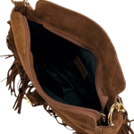 Γυναικεία τσάντα από φυσικό σουέτ Fiera – Κεραμιδί Καφέ