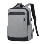 Σακίδιο laptop 15,6" από αδιάβροχο υλικό, με θύρα USB - Γκρι
